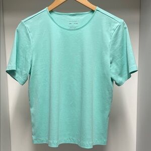 Christopher & Banks Layer-Your-Look Light Green Short Sleeve Tee